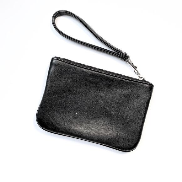 Express Pleaded Black Wristlet - Picture 4 of 4